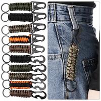 Outdoor Keychain with Camping Hook, Military Paracord, Camping Survival Kit, Emergency Knotting Bottle Opener Tool, Mountaineering Emergency Paracord, Eagle Beak Buckle Braided Keychain Hook Lightinthebox