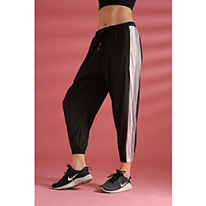 Women's Sporty Comfort Sports Gym Yoga Jogger Pants Pants Striped Ankle-Length Drawstring Patchwork White Blushing Pink miniinthebox