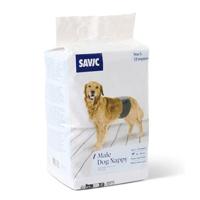 Savic Male Nappy Disposable Dog Diapers 12pcs - Large