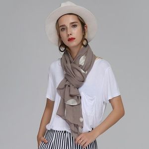 180CM Women Embroidery Dots Long Scarf Shawl