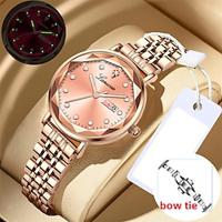 New Deblve Brand Women'S Steel Belt Watch Double Calendar Luminous Fashion Quartz Watch Light Luxury Hundred Temperament Ladies Waterproof Wristwatch Lightinthebox