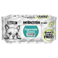 Absolute Pet Absorb Plus Antibacterial Pet Wipes Peppermint 80 Sheets - thumbnail