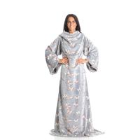 Kanguru Deluxe Glow Wearable Blanket With Sleeves And A Pocket - Butterflies (140 x 180cm)