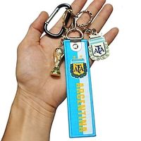 World Cup Spain Netherlands Germany Brazil Argentina Portugal Football Cup Keychain Small Pendant Lightinthebox - thumbnail