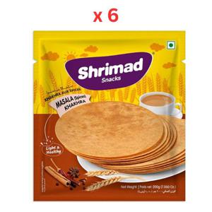 Shrimad Masala Khakhra 200g Pack of 6