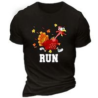 Animal Rooster Black Army Green Dark Blue T shirt Tee Men's Graphic Cotton Blend Shirt Sports Classic Shirt Short Sleeve Comfortable Tee Sports Outdoor Holiday Summer Fashion Designer Clothing S M L Lightinthebox - thumbnail