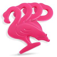 Eazy Kids Set Of 4 Flamingo Reusable Hard Ice Packs For Lunch Bags - Pink