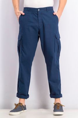 Mens Regular Fit Cargo Pants Navy Mens Regular Fit Cargo Pants Navy
