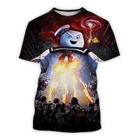 Ghostbusters Stay Puft Marshmallow Man T-shirt Print Graphic T-shirt For Men's Adults' 3D Print Party Festival Lightinthebox