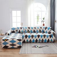 Print Dustproof Stretch Slipcovers Stretch Sofa Cover Super Soft Fabric Couch Cover Fit For 1 to 4 Cushion Couch And L Shape Sofa (You will Get 1 Throw Pillow Case as free Gift) miniinthebox - thumbnail