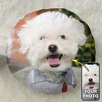 1pc Custom Round Pillow Cover Add your Image Personalized Photo Design Picture Fashion Casual Pillowcase Cushion Cover Lightinthebox - thumbnail