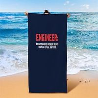 Text Pattern Beach Towels for Adults and Kids,Compact Sand Free Swim Pool Blanket for Outdoor Traveling on Vacation Lightinthebox - thumbnail