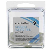 Cuccio Pro French White Tips # 9 1 X 50pcs Acrylic Nails