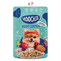 Moochie Dog Food Casserole With Turkey - Weight Control Pouch 85G (Pack of 7)