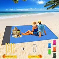 Camping Mat Waterproof Pocket Beach Blanket Outdoor Grounding Mat Mattress Picnic Pocket Carpet Rug Sand Beach Mat Portable Folding Lightweight Sleeping Bed Pad Lightinthebox