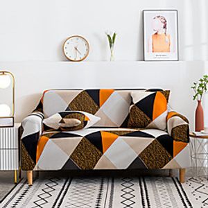 2021 New Stylish Simplicity Print Sofa Cover Stretch Couch  Super Soft Fabric Retro Hot Sale Dark GrayCouch Cover miniinthebox