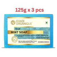 Khadi Organique Mint Soap 125G (Pack Of 3)