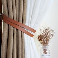 Curtain Tie Backs Drapery Tiebacks Pu Leather Holdbacks Window Decor Accessories Buckle for Living Room, Bedroom, Balcony, Patio miniinthebox - thumbnail