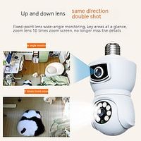 Secure Your Home with Light Bulb Security Cameras - 2.4GHz Indoor Wireless WiFi 360 PanTilt HD 1080P Full Color Night Vision Motion Detection  More! Lightinthebox - thumbnail