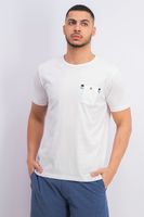 Mens Chest Pocket T-Shirt  White - thumbnail