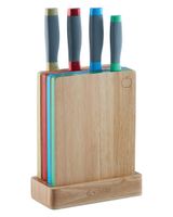 Viners Assure Color Code Knife Block And Board Set - thumbnail