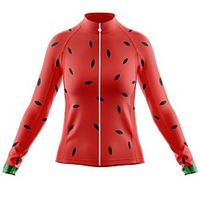 21Grams Women's Long Sleeve Cycling Jersey Spandex Polyester Red Polka Dot Funny Bike Top Mountain Bike MTB Road Bike Cycling Quick Dry Moisture Wicking Breathable Sports Clothing Apparel / Stretchy miniinthebox - thumbnail