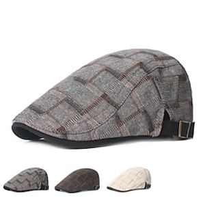 Men's Women's Newsboy Hat Cabbie Cap Party  Evening Holiday Solid  Plain Color Cotton Boutique Casual 1 pcs Lightinthebox