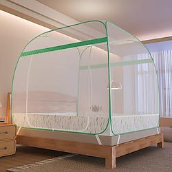 3-Door Mosquito Net Plus Space Mosquito Tent Full Bottom Stable Steel Wire Free Installation Open Mosquito Net for Bed Increase Density Tent Yarn Household Nets Surround Mosquito Net Lightinthebox