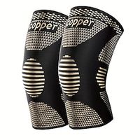 1pc Copper Knee Braces For Knee  - Knee Brace,Knee Compression Sleeves Support For Men  Women - Knee Pads For Running, Meniscus Tear, ACL, Arthritis, Joint, Working Out Lightinthebox - thumbnail
