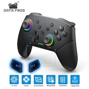 Wireless Controller For Nintendo Switch OLED Console Pro Gamepad with 600Mah Rechargeable Battery Programmable Turbo Function Lightinthebox