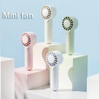 Turbo Silent Mini Fan: Handheld, Portable Air Conditioner Cooling Fan, USB Rechargeable, Ideal for Outdoor Travel, Artisan Craftsmanship, 3-Speed Personal Fan with Travel Pouch, Eyelash Fan Lightinthebox - thumbnail