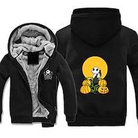 Inspired by The Nightmare Before Christmas Jack Skellington Anime Cartoon Manga Anime Graphic Outerwear For Men's Women's Unisex Adults' Hot Stamping 100% Polyester Casual Daily miniinthebox - thumbnail