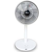 Ikon Rechargable 12 Inch Stand Pedestal Fan With Remote - IKRD17, White