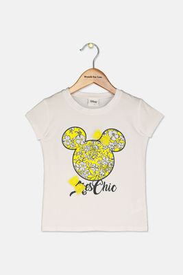 Toddler Girls Graphic Top White Toddler Girls Graphic Top White