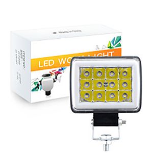OTOLAMPARA 3.7'' 36W Multi-functional LED Warning Work Light High Lightness White Blue Dual Colors IP67 Waterproof Engineering Truck Excavator Tractor LED Work Light 1pcs Lightinthebox