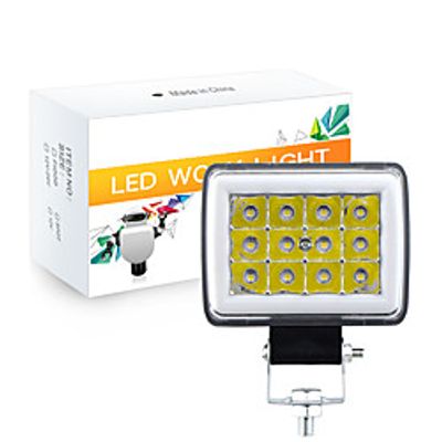 OTOLAMPARA 3.7'' 36W Multi-functional LED Warning Work Light High Lightness White Blue Dual Colors IP67 Waterproof Engineering Truck Excavator Tractor LED Work Light 1pcs Lightinthebox