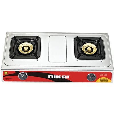 Nikai Double burner gas stove full safety, NG842SFN