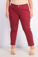 Womens Rosabel Skinny Cuffed Fit Solution Pants  Burgundy - thumbnail