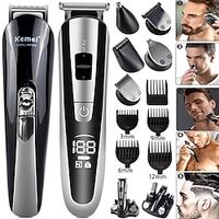 Kemei Hair Trimmer Electric Clipper Beauty Kit Multifunction Men's Shaver Beard Trimmer Cordless Cutting Machine LCD Display 5 Lightinthebox - thumbnail