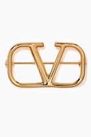 Valentino Garavani VLOGO Brooch in Metal - thumbnail