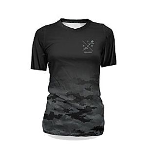 CAWANFLY Women's Short Sleeve Cycling Jersey Summer Black Bike Top Mountain Bike MTB Road Bike Cycling Quick Dry Breathable Sports Clothing Apparel / Micro-elastic miniinthebox
