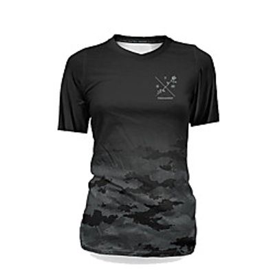 CAWANFLY Women's Short Sleeve Cycling Jersey Summer Black Bike Top Mountain Bike MTB Road Bike Cycling Quick Dry Breathable Sports Clothing Apparel / Micro-elastic miniinthebox