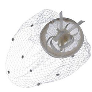 Women's Ladies Tiaras Fascinators For Wedding Party / Evening Prom Princess Feather Fabric Gray White Black miniinthebox