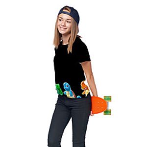 Kids Girls' T shirt Tee Short Sleeve 3D Print Cartoon Graphic Unisex Print Black Children Tops Summer Active Daily Wear Regular Fit 3-12 Years Lightinthebox
