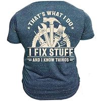 Graphic Mechanical Parts Retro Vintage Casual Street Style Men's 3D Print T shirt Tee Sports Outdoor Holiday Going out T shirt Blue Army Green Dark Blue Short Sleeve Crew Neck Shirt Spring  Summer Lightinthebox - thumbnail