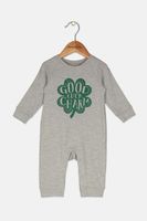 Toddlers Boys Graphic Long Sleeve Romper  Grey - thumbnail