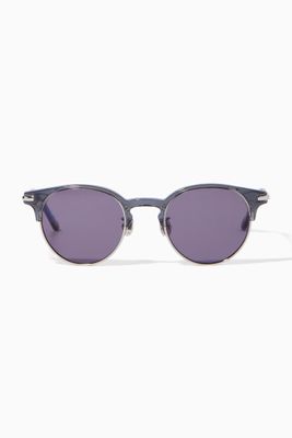 The Echo Sunglasses in Stainless Steel & Acetate