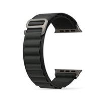 Hyphen HWS-AUMBK496470 CLARKE Reinforced Nylon Watch Band for Apple Watch Ultra 49mm, Black (Medium)