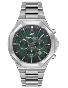 Beverly Hills Polo Club Men's Multi Function Green Dial Watch - BP3361X.370