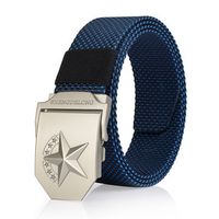 125CM Casual Nylon Smooth Buckle Belt Durable Breathable Tactical Canvas Belt For Men